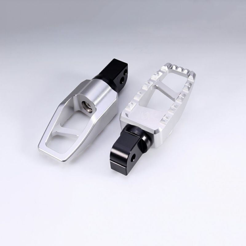 M8 ソフテイル、スポーツスターS、ナイトスター、パンアメリカ アルミ削り出し パッセンジャー・フットペグ (シルバー)