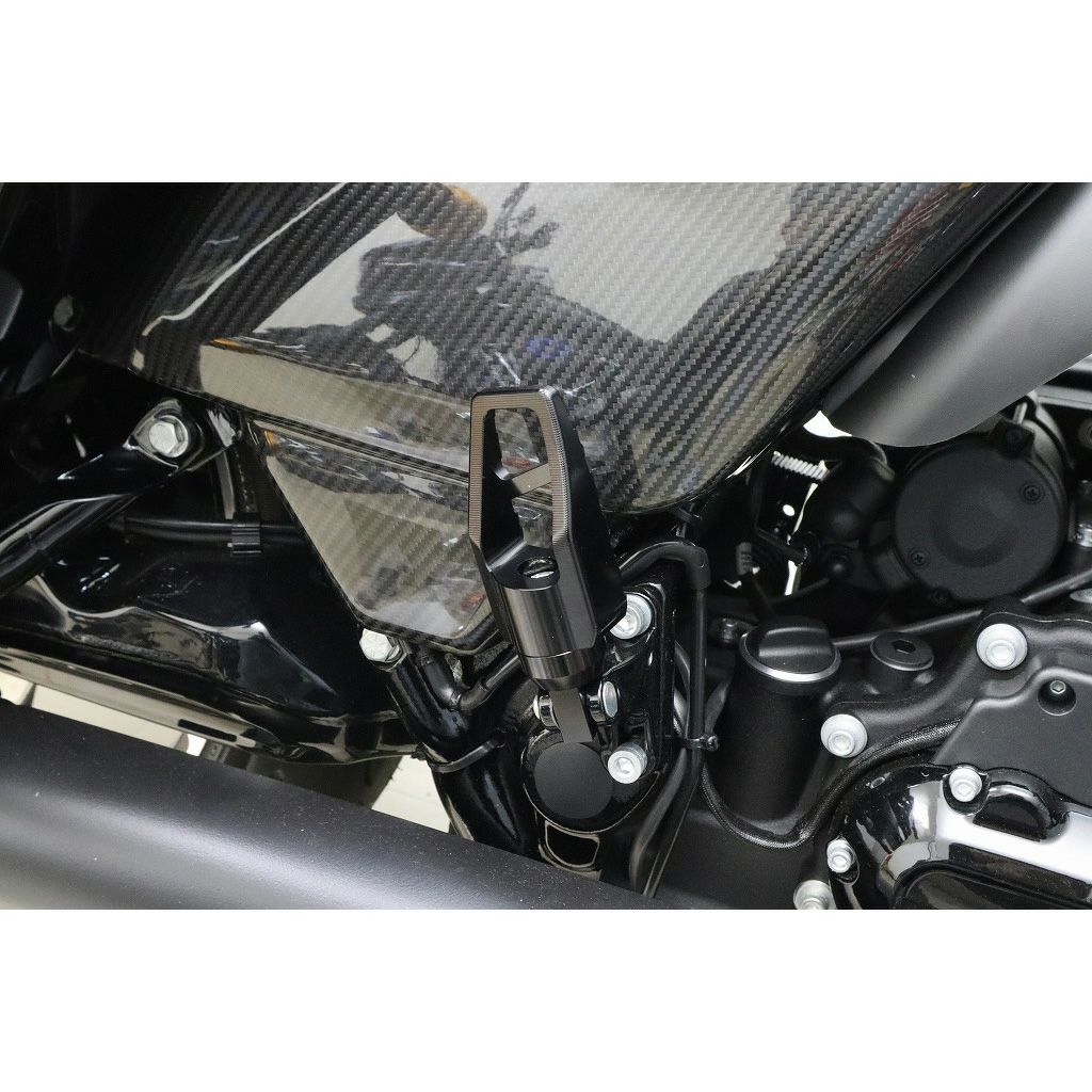 スポーツスター、ダイナ、ツーリング、ソフテイル アルミ削り出し フットペグ (ブラック)2