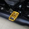 スポーツスター、ダイナ、ツーリング、ソフテイル アルミ削り出し フットペグ (ゴールド)