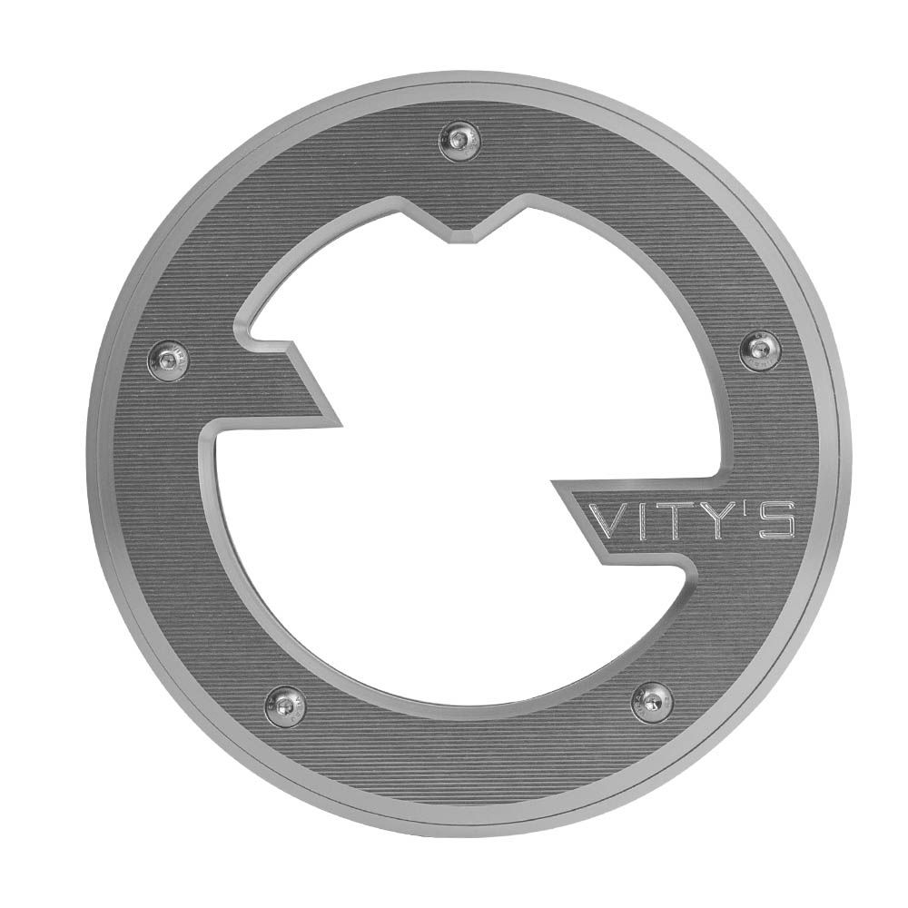 ツインカム用 MASSIVE ダービーカバー シルバー Vitys Design （ビティーズデザイン）