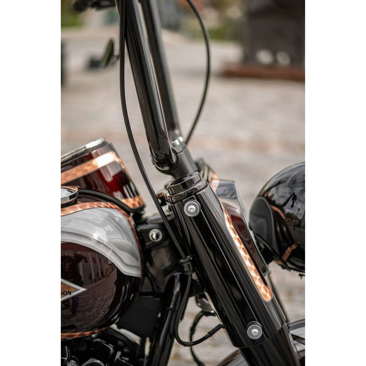 M8ヘリテイジクラシック、デラックス フロント フォークエンドキャップ3