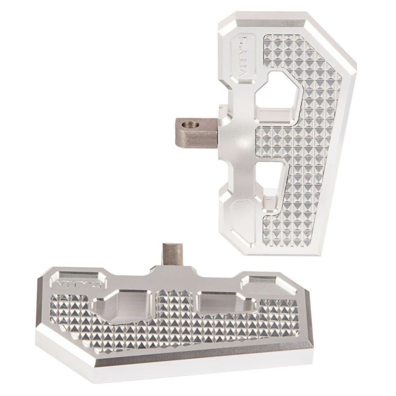 M8 ソフテイル Racing パッセンジャー ミニフットボード シルバー Vitys Design （ビティーズデザイン）