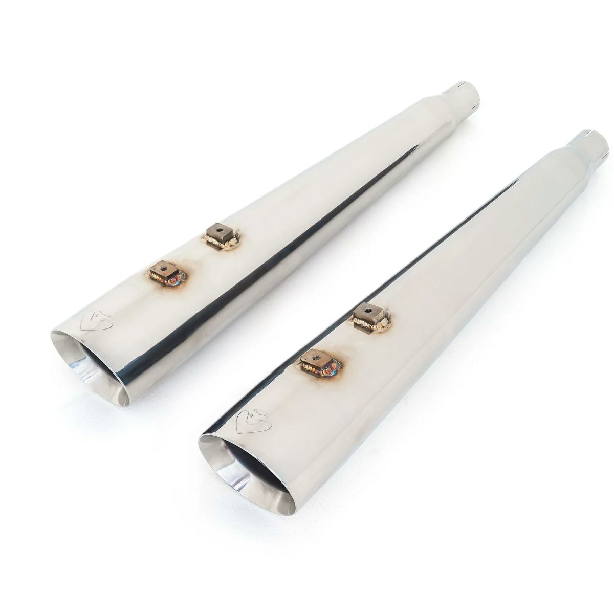 2021以降 トライク スラッシュカット・スリップオンマフラー (ポリッシュ)2