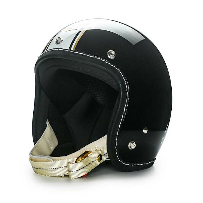 500TXシリーズ 1TAKE カスタム ジェットヘルメット グロスブラック/ホワイト feture