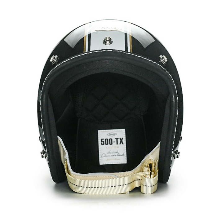 500TXシリーズ 1TAKE カスタム ジェットヘルメット グロスブラック/ホワイト feture 3