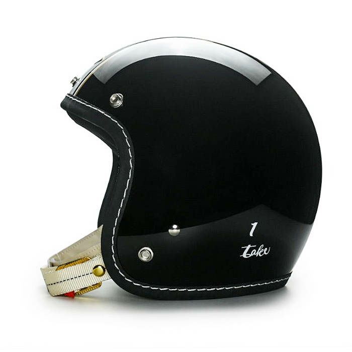 500TXシリーズ 1TAKE カスタム ジェットヘルメット グロスブラック/ホワイト feture 4