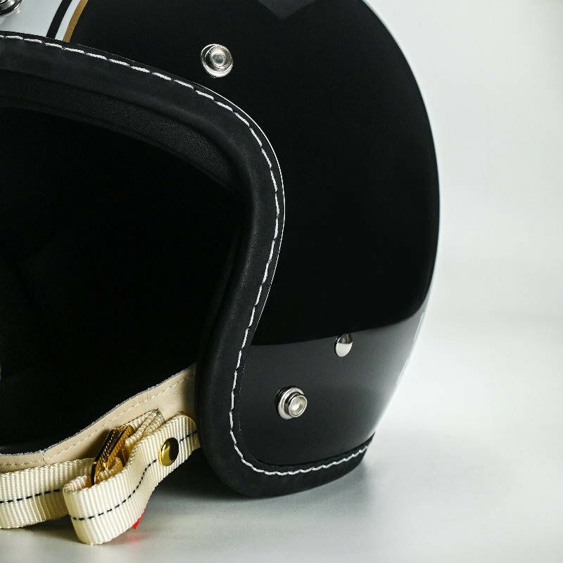 500TXシリーズ 1TAKE カスタム ジェットヘルメット グロスブラック/ホワイト feture 6