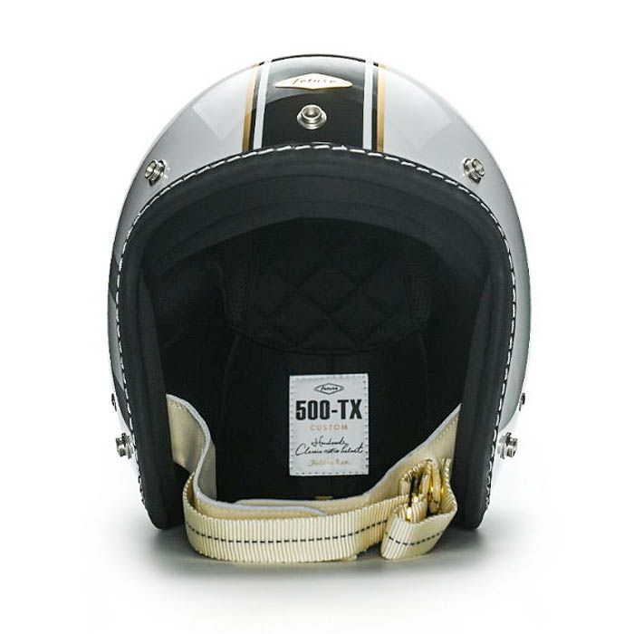 500TXシリーズ 1TAKE カスタム ジェットヘルメット グロスホワイト/ブラック feture 3