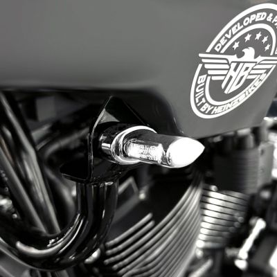 ローライダーST マイクロ・フロントウィンカー (クローム) ハインツバイクス