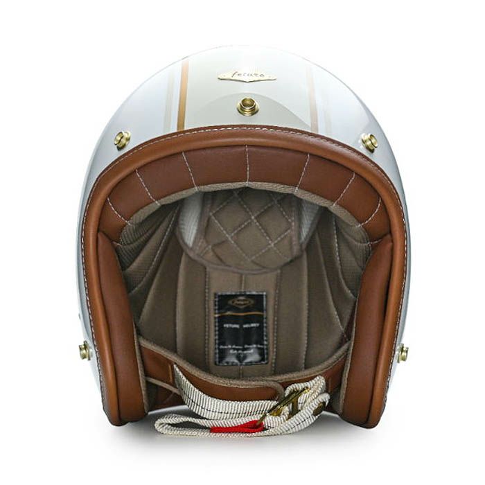 GODENシリーズ カスタム ジェットヘルメット グロスホワイト feture 2