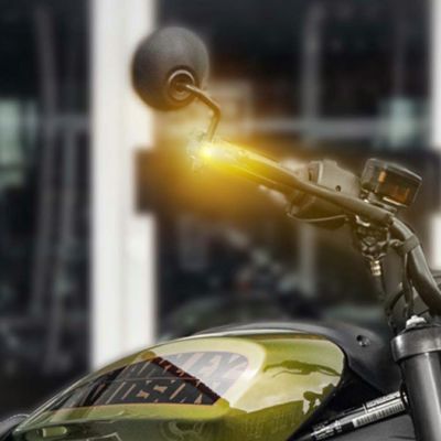 スポーツスターS、ナイトスター ナノ・フロントウィンカー/ポジション付 (ブラック) ハインツバイクス