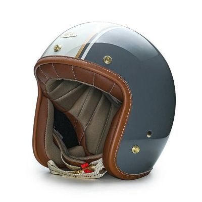【SALE】 GODENシリーズ カスタム ジェットヘルメット セメントグレー/ホワイト feture