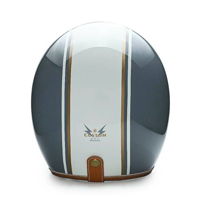 GODENシリーズ カスタム ジェットヘルメット セメントグレー/ホワイト feture 3