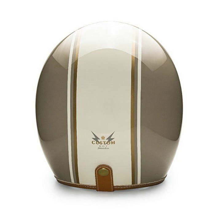 GODENシリーズ カスタム ジェットヘルメット グロスキャメル/ホワイト feture 3