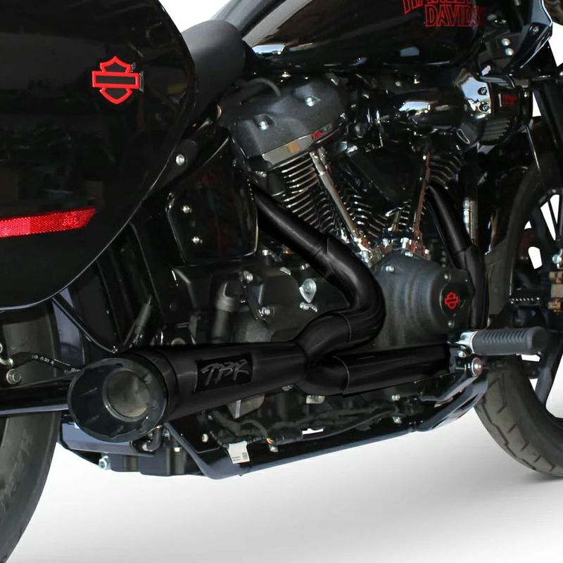 2025以降 ローライダーST、ヘリテイジクラシック ショーティー・ターンアウト 2-1 フルエキゾーストマフラー (ブラック)