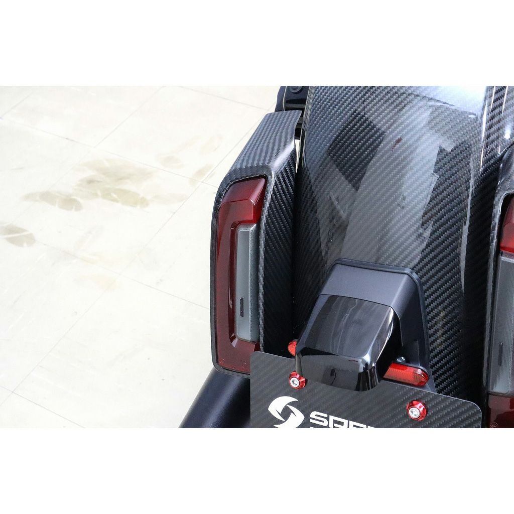 2024以降 ツーリング ドライカーボン・テールライトカバー(綾織り/艶有り)3