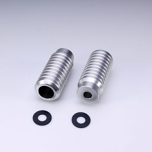  M8 ソフテイル BUNGKING(バンキン) リアクラッシュバー用 アルミスライダー (シルバー)1