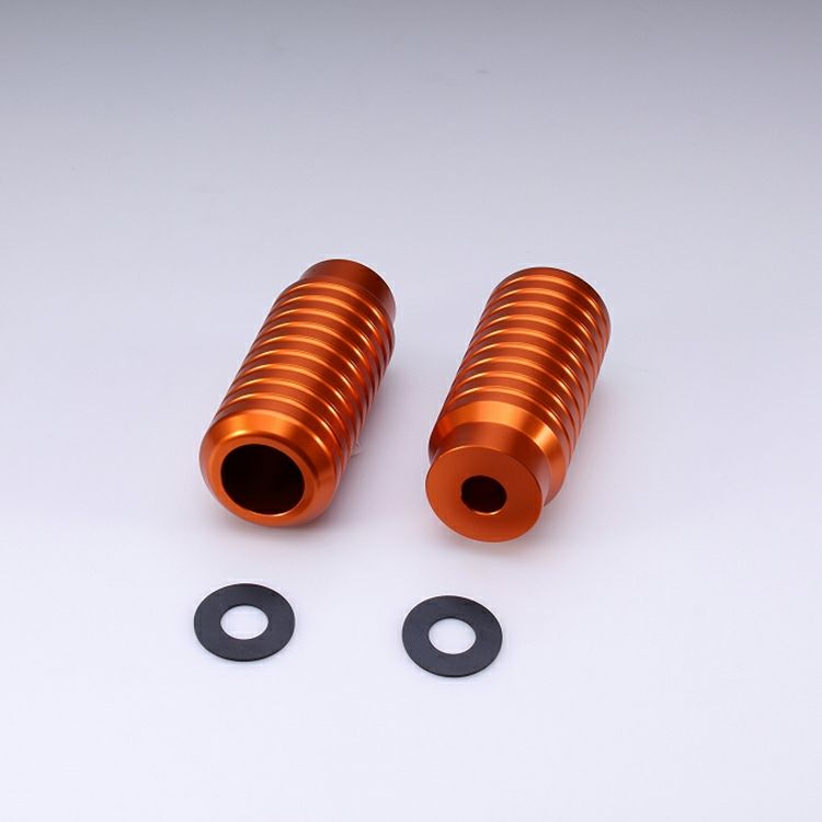 M8 ソフテイル BUNGKING(バンキン) リアクラッシュバー用 アルミスライダー (オレンジ)1