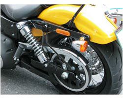 キジマ　サドルバッグサポート　ブラック　左又は右　'10～FXDWG/FXDF-01