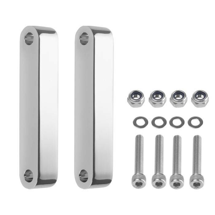 2024以降 ツーリング ホグワークズ製フロントフェンダー用 アダプター クローム HOGWORKZ（ホグワークズ）