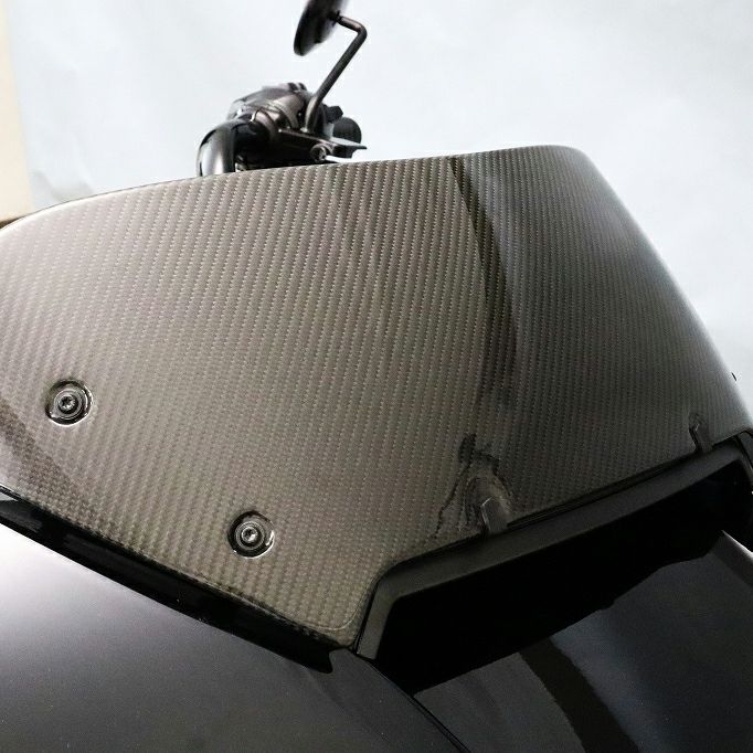 クロックワークス　ウインドシールド クロックワークス□FLARE ウインドシールド 4インチ ブラック 14年以降