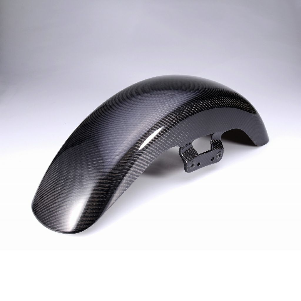 2024以降 ツーリング ドライカーボン・フロントフェンダー (綾織り/艶有り)2