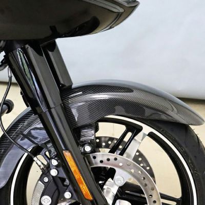 2024以降 ツーリング ドライカーボン・フロントフェンダー (綾織り/艶消し) スピードラ