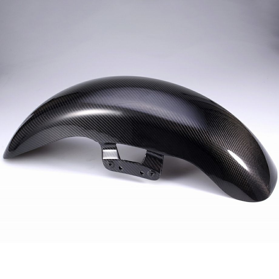 2024以降 ツーリング ドライカーボン・フロントフェンダー (綾織り/艶消し)3