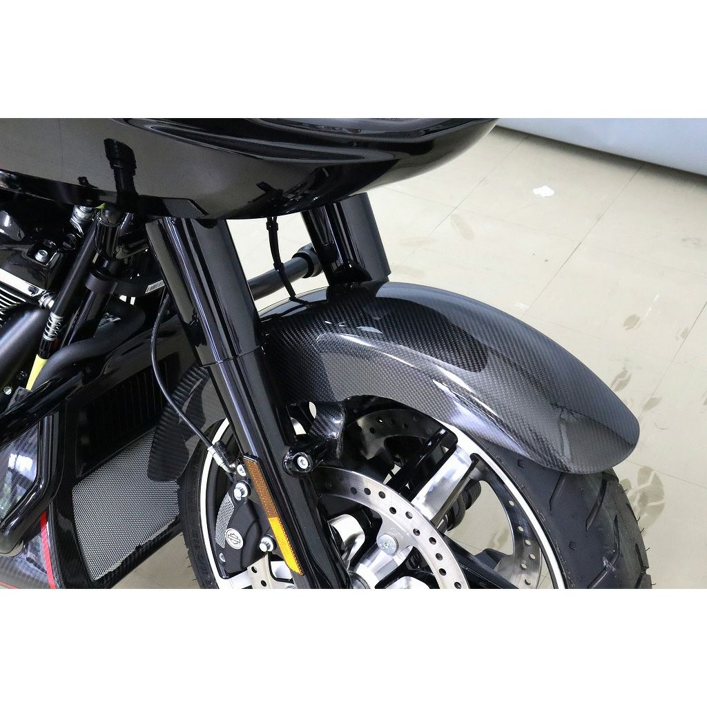 2024以降 ツーリング ドライカーボン・フロントフェンダー (綾織り/艶消し)5