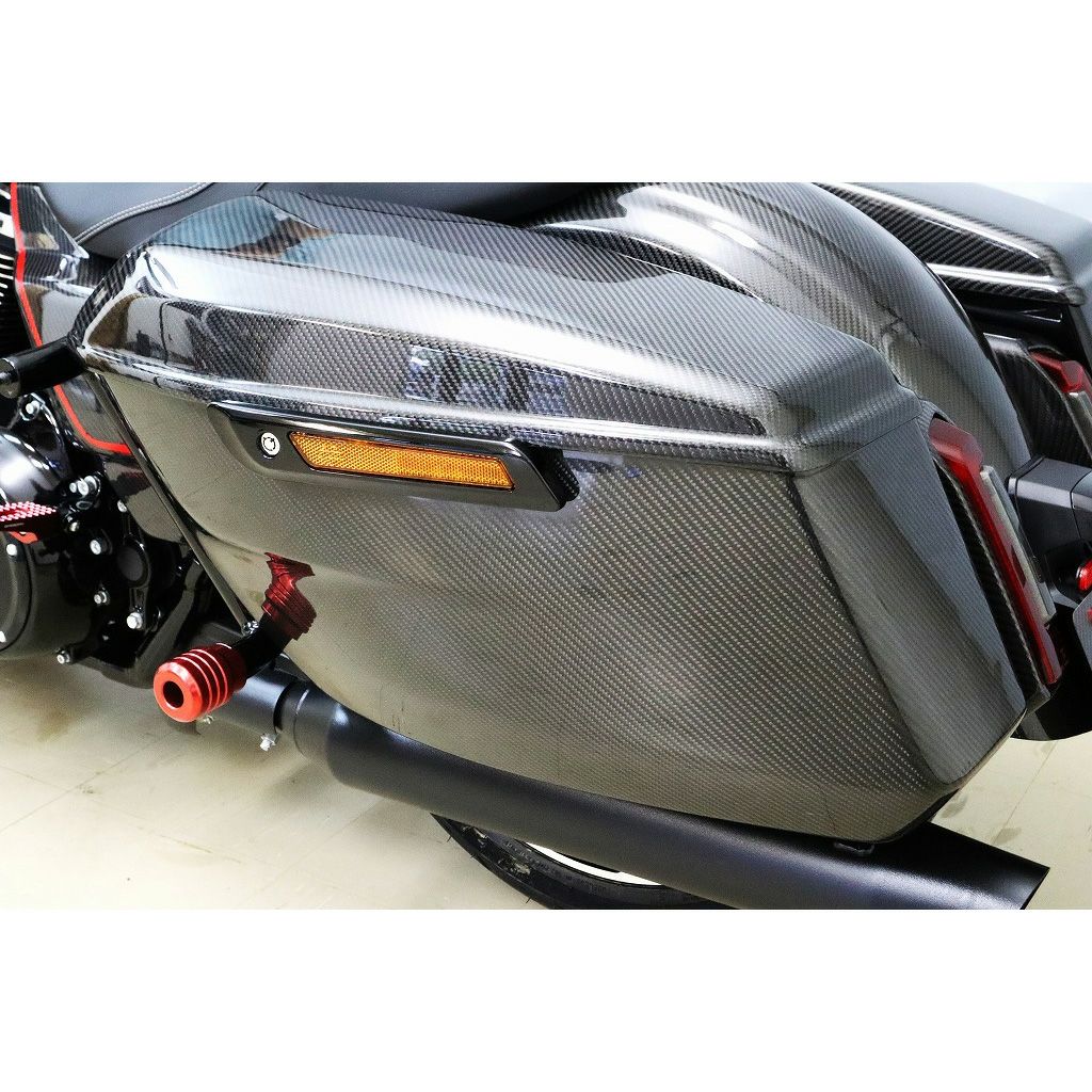 2024以降 ツーリング ドライカーボン・サドルバッグボトム (綾織り/艶有り)3