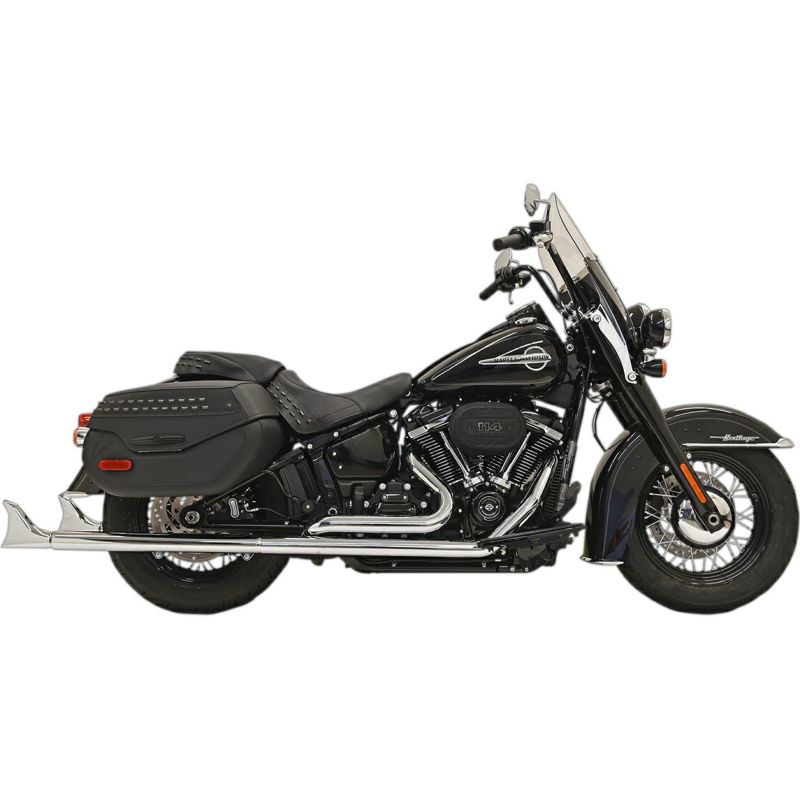 ハーレーフィッシュテールマフラー BASSANI True Duals 1-7/8インチ径 フィッシュテールマフラー 39