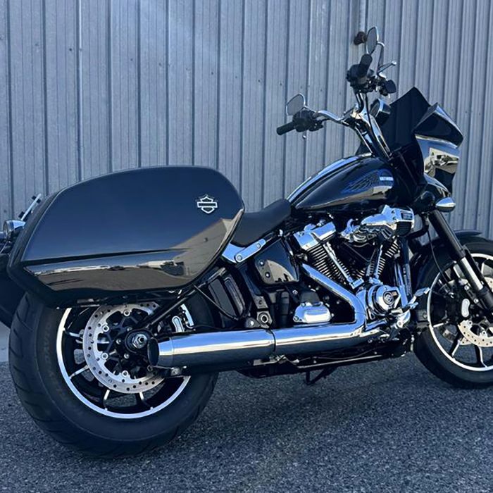 2025以降 ローライダーS/ST、ストリートボブ、ヘリテイジクラシック スリップオンマフラー (クローム)