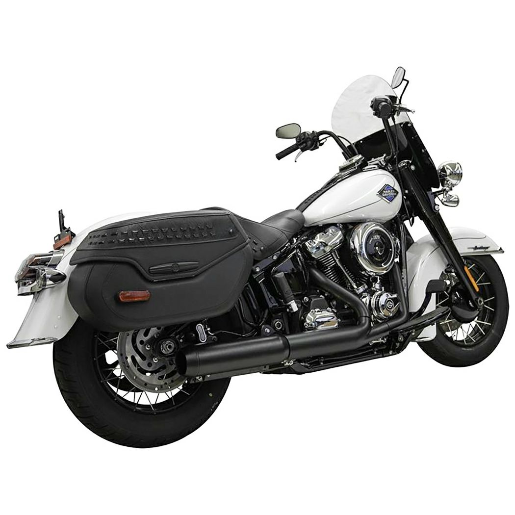 2025以降 ローライダーS/ST、ストリートボブ、ヘリテイジクラシック スリップオンマフラー (ブラック)1