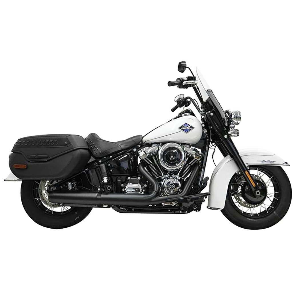 2025以降 ローライダーS/ST、ストリートボブ、ヘリテイジクラシック スリップオンマフラー (ブラック)2