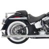 1989～2017 ソフテイル 30インチ フィッシュテール 左右両出し・フルエキゾーストマフラー (クローム)