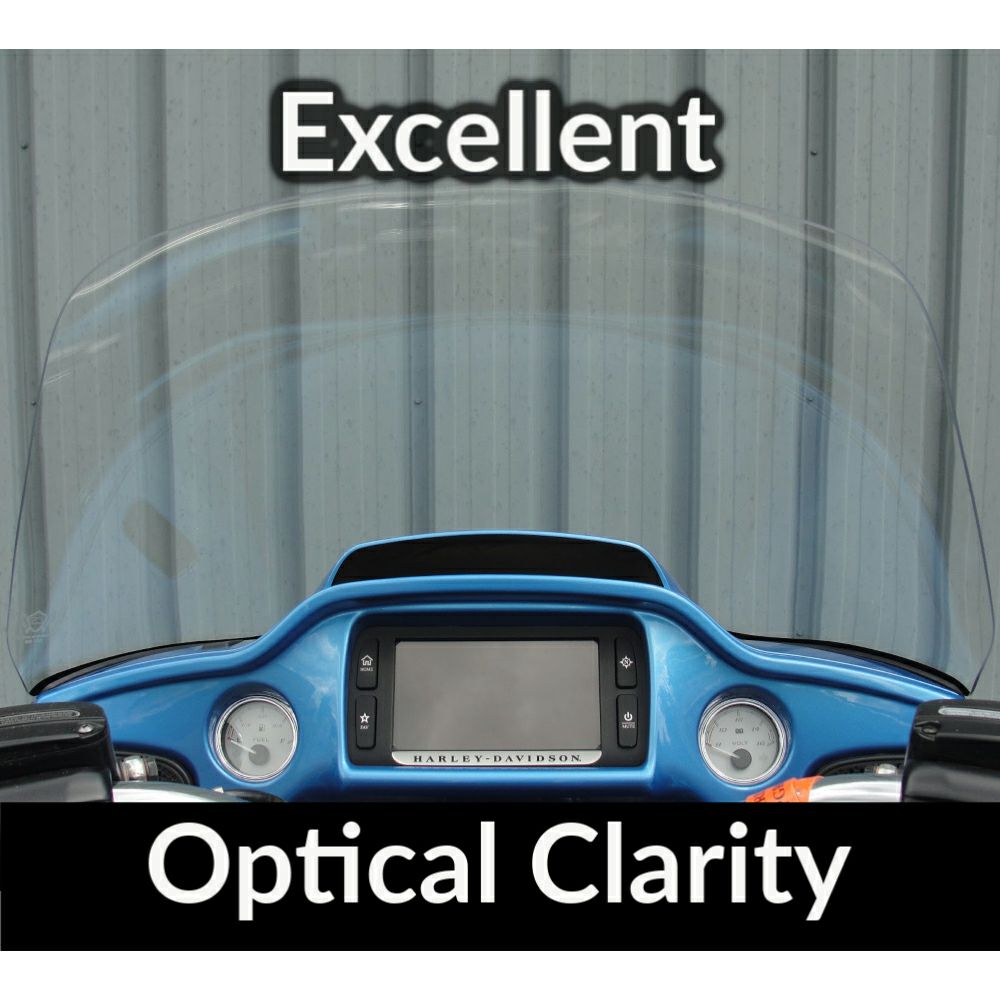 M8 ヘリテイジクラシック、デラックス 22.5インチ カーブ付ウィンドシールド (ライトグレー)2