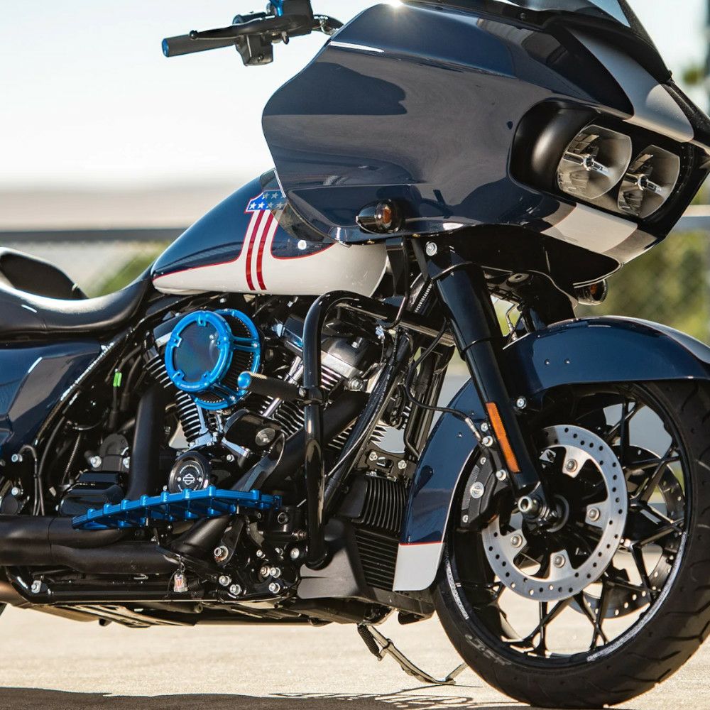 アレンネス Method エアクリーナー ブルー 2024以降ツーリング 2025以降ソフテイル