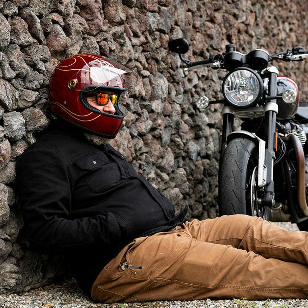 ビルトウェル Gringo S ECE規格R22.06 ヘルメット グロスガーネットフレーム レット 