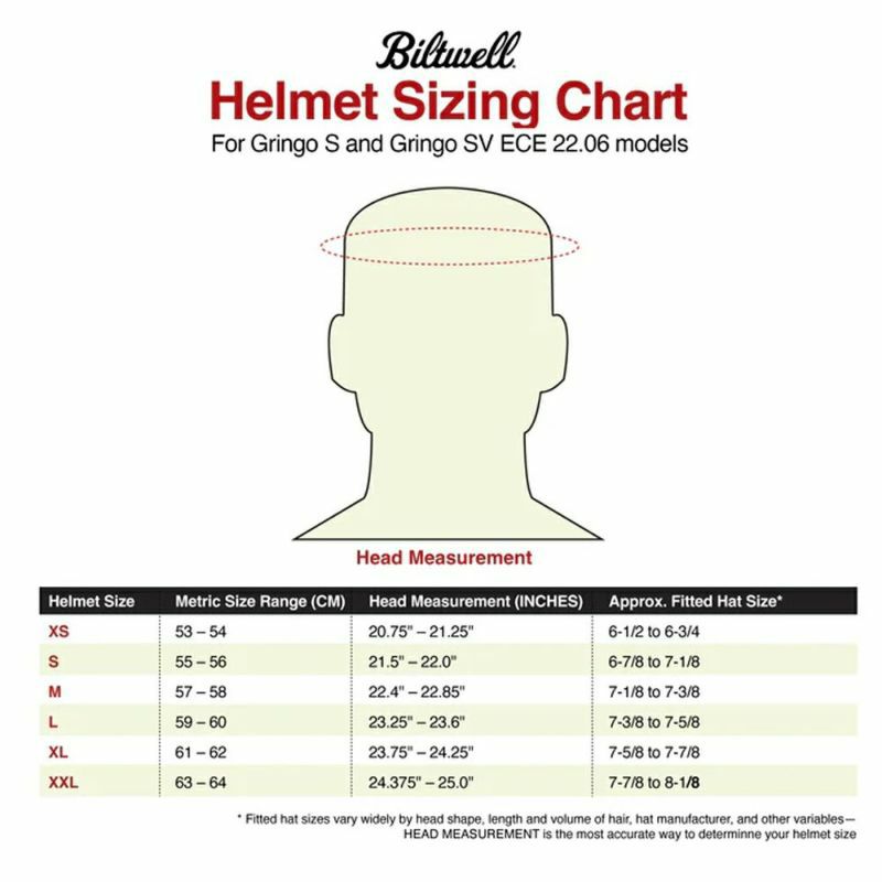 ビルトウェル Gringo S ECE規格R22.06 ヘルメット グロスガーネットフレーム レット 