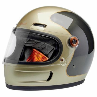 Biltwell GRINGO SV フルフェイスヘルメット メタリックシャンパン/チャコールトラッカー