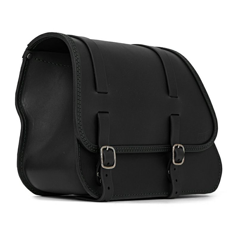 エンズクオイオ ミドルGYPSY レザーサドルバッグ (ブラック) M8ソフテイル2