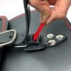 エンズクオイオ ミドルGYPSY レザーサドルバッグ (ダークブラウン) M8ソフテイル4