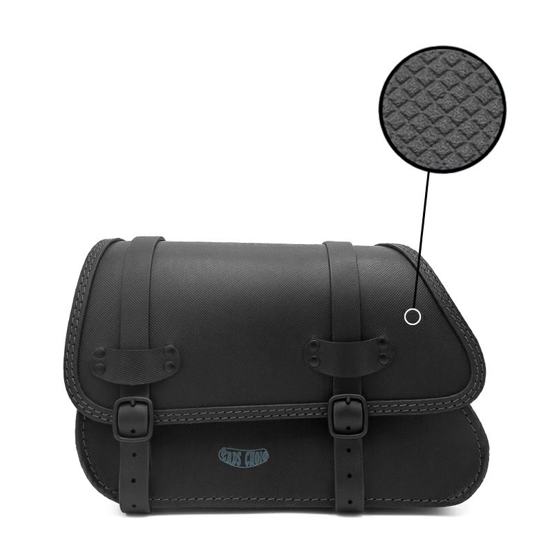 エンズクオイオ REV リトル GYPSY レザーサドルバッグ (ブルレザー) M8ソフテイル1