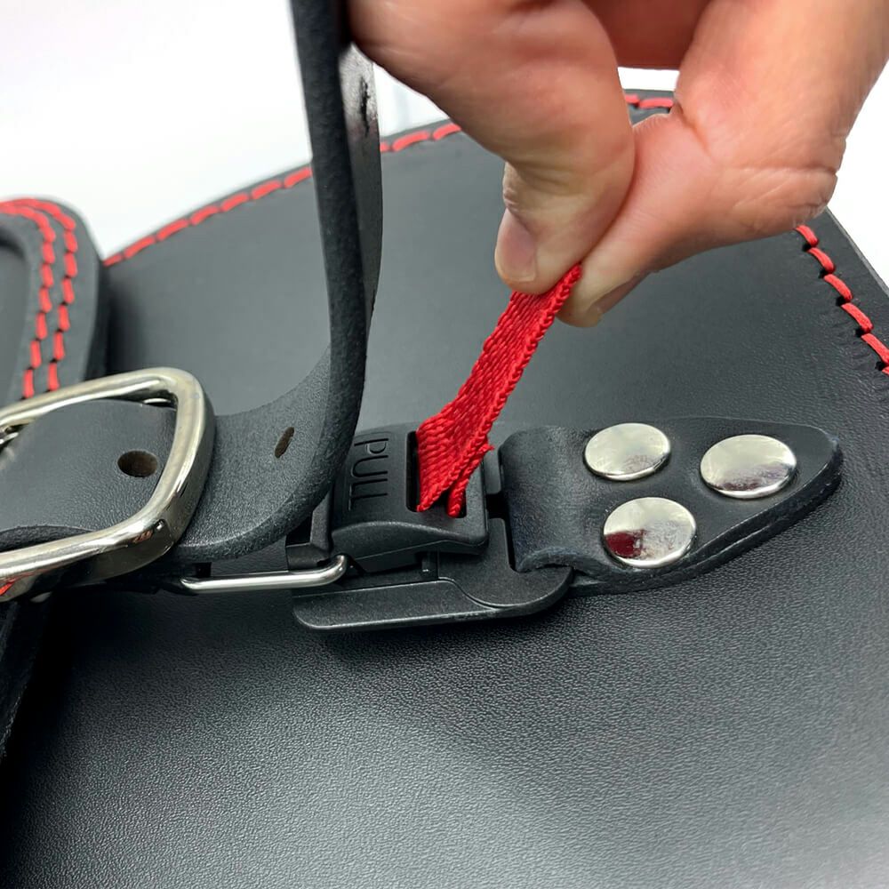 エンズクオイオ Folk レザーサドルバッグ (ツートーンダーク) M8ソフテイル1