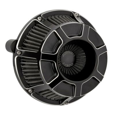 Arlen Ness Beveled Inverted エアクリーナー ブラック RH975 ナイトスター