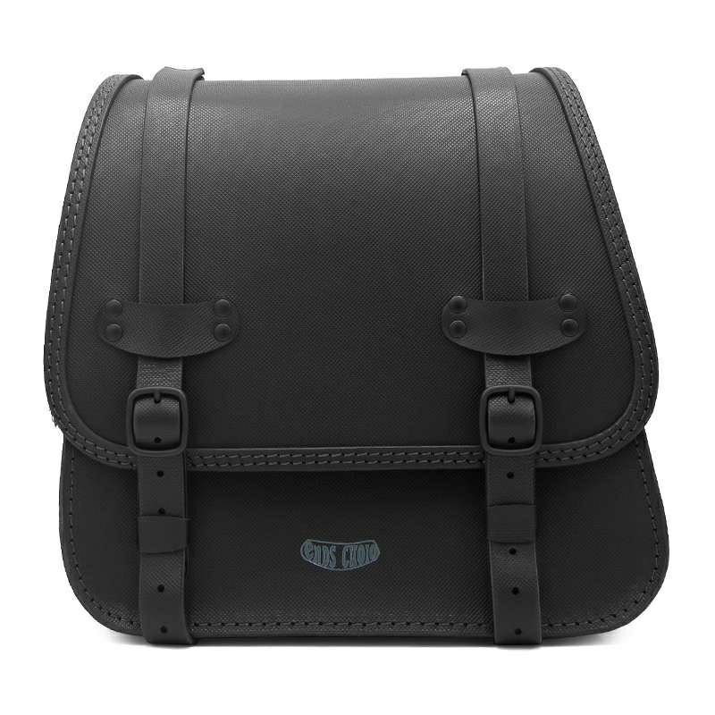 エンズクオイオ REV GLAM レザーサドルバッグ (型押しレザー)