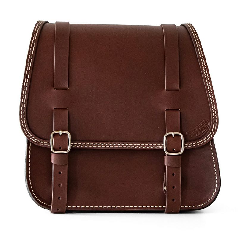 エンズクオイオ GLAM レザーサドルバッグ (ダークブラウン)