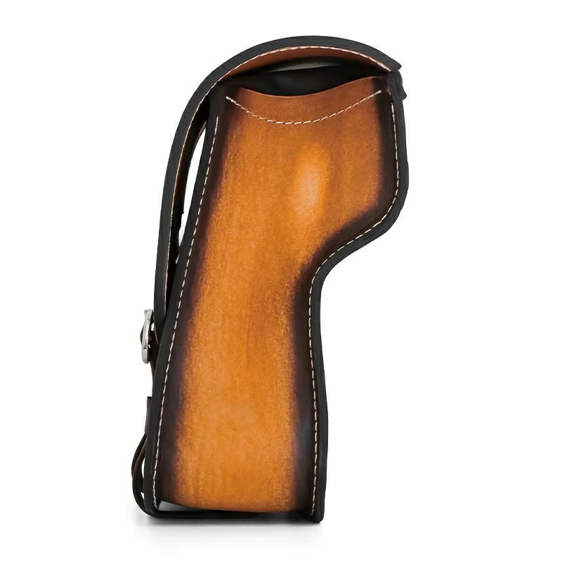 エンズクオイオ GLAM レザーサドルバッグ (ディストレスト・ツートーン)3