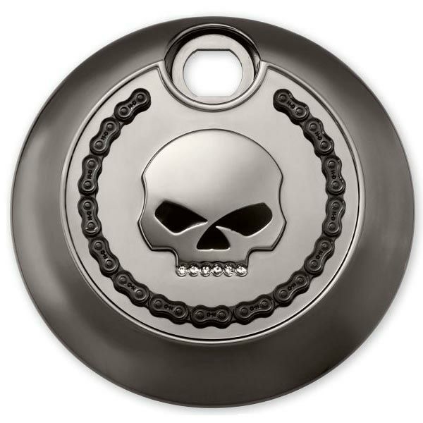 スカル＆チェーン・コレクション　フュエルタンクコンソールドア　スモーキクローム-01