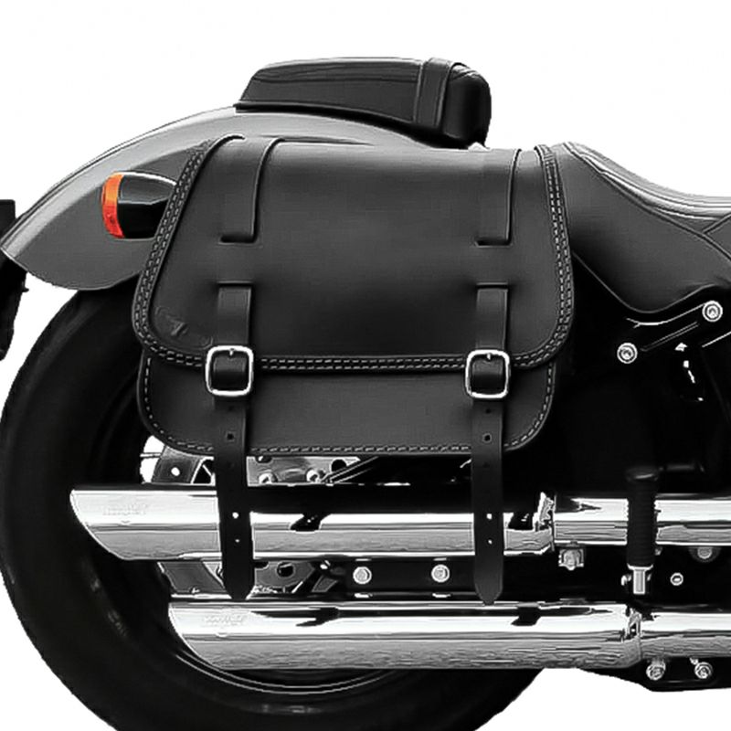 エンズクオイオ リトル GLAM レザーサドルバッグ (ブラック)1